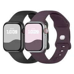 コンパチブル Apple Watch バンド 41mm 40mm 38mm 42mm アップルウォッチ バンド シリコン製 スポーツ iwatch Band Series 11/10/9/8/7/SE/6/5/4/3/2/1 交換ベルト 通気 柔らかい 防 1