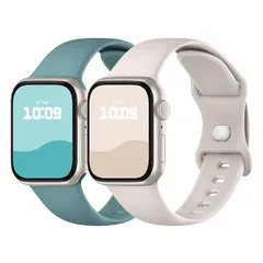 コンパチブル Apple Watch バンド 41mm 40mm 38mm 42mm アップルウォッチ バンド シリコン製 スポーツ iwatch Band Series 11/10/9/8/7/SE/6/5/4/3/2/1 交換ベルト 通気 柔らかい 防 0