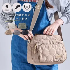 【送料無料】LIZDAYS  ショルダーバッグ ナイロン レディース キルティング 斜め掛け 撥水 ナイロン 軽量 多収納 多ポケット 大容量 バッグ