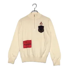 中古 レディース ルコックスポルティフ le coq sportif セーター M 白系 アイボリー ハーフジップ