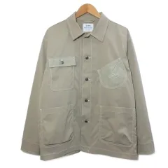 コーエン coen 21SS ポリエステルツイルカバーオールジャケット 7560-611-0049 ワンポイント 4ポケット M ベージュ系 /Xのサムネイル