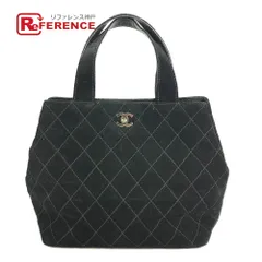 CHANEL シャネル ハンドバッグ CC ココマーク ロゴ スエード ブラック