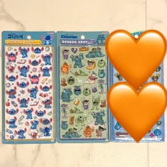 正規品 2点セット！ ディズニー ボンボンドロップシール モンスターズインク スティッチ