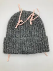 ニットキャップ/ビーニー F グレー