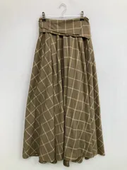 SNIDEL スナイデル ロングスカート 0 ベージュ