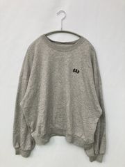 GAP ギャップ スウェット L グレー スウェット 無地 ブランドロゴ 刺繍 長袖