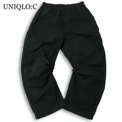 24SS★ UNIQLO:C ユニクロC 通年★ ワイド パラシュート パンツ Sz.L メンズ 黒