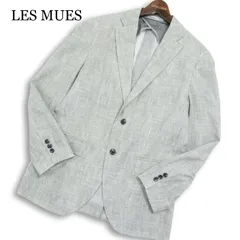 LES MUES レミュー 春夏★ 背抜き ウォッシャブル テーラード ジャケット Sz.A5 メンズ 灰 グレー