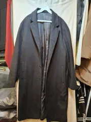 ブラック オーバーサイズ ロング コート