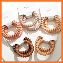 【新品】 [アオラー]Aollaaヘアゴム スプリングヘアゴム【マット系5本＆ツヤ系5本】太め髪ゴム 跡がつかない 人気パステルカラー スパイラルヘアゴム おしゃれヘアアクセサリー 髪留めゴム まとめ髪 ヘアアレンジ コイルヘアゴム ヘアリング 大人 10 1