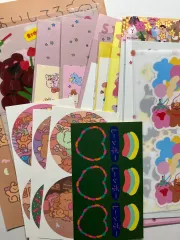 (まとめ) ぬいぐるみクマ ステッカー