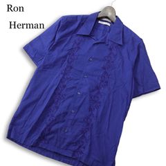 あきら様専用Ron Herman麻 半袖オープンカラーシャツ L ロンハーマン
