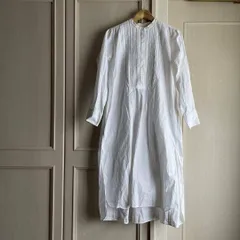 41 pheeta フィータ ピンタック ワンピース　ブラウス シャツ トップス　S　レディース　blouse　shirt　Tops　ladies ワンピース ロング お呼ばれ　デート　オフィスカジュアル　食事会　無地　長袖のサムネイル