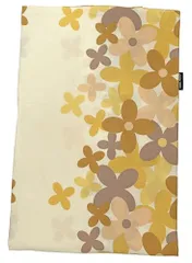 新品 CAMEL PALMS 日本製 綿100％ 敷布団カバー シングル 100×210cm の敷布団用 （105×215cm） ポップフラワー柄 サフランイエロー