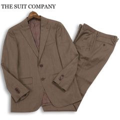 ザスーツカンパニー×E.THOMAS メンズスーツ ブラウン系 グレンチェック