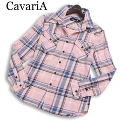 CavariA キャバリア 通年★ 長袖 ウエスタン チェック シャツ Sz.46 メンズのサムネイル