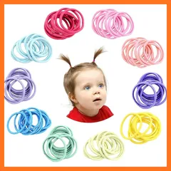 【新品】 ヘアゴム 子供髪ゴム ベビーヘアゴム 小さい キッズ ヘアアクセサリー 女の子 髪飾り カラフル (HG02 10色x20本) 1