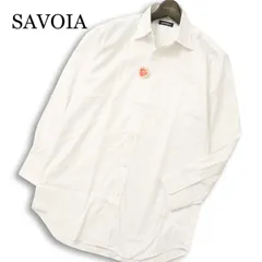 【新品 未使用】 SAVOIA サボイア 通年★ 長袖 ストライプ シャツ ワイシャツ Sz.39-80 メンズ