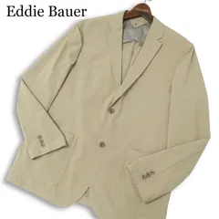 Eddie Bauer エディーバウアー 通年★ 背抜き 2B アンコン テーラード ジャケット Sz.L メンズ ベージュ アウトドア