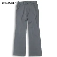 adidas GOLF アディダス ゴルフ 通年 ロゴ刺繍★ ストレッチ スラックス パンツ Sz.76 メンズ グレーのサムネイル