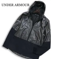 UNDER ARMOUR アンダーアーマー COLDGEAR★ 切替 ストレッチ ジップ パーカー ジャケット Sz.LG メンズ トレーニング