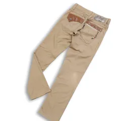 EDWIN エドウィン 4550 XVシリーズ レザー使い★ ストレッチ スリム パンツ Sz.28 メンズ