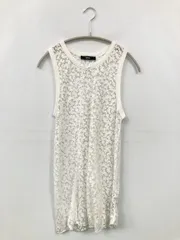 DIESEL ディーゼル タンクトップ S ホワイト その他総柄 カップなし