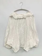 AuieF シャツ/ブラウス 38 ホワイト コットン 無地 フリル リボン ミドル丈 長袖