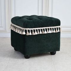 フランフラン ANNA SUI コラボ オットマン スシールダークレッド