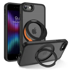 Casesmo iPhone SE3/SE2/SE/8/7 ケース リング Magsafe対応 アイフォンSE 第3/2世代 iPhone 8カバースタンド機能 縦横両対応 スマホケース se リング付きいphone8/7/SE/SE2/SE3 ケース36 1