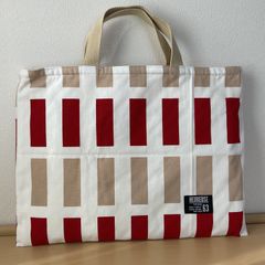 入園入学　りんりんのハンドメイド　レッスンバッグ　通園バッグ　絵本袋　キルティング　格子