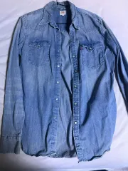 (M) リーバイス ウェスタン デニムシャツ ボタンフライ