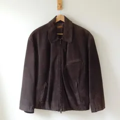 ダナキャラン ニューヨーク スエードジャケット 中国製 riri使用 こげ茶 S (m-214)