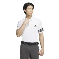 [アディダス] 3ストライプス メッシュベントポロ [ホワイト] [Free Size]