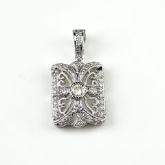 メレダイヤ ペンダントトップ プラチナ ペンダントトップ Pt900 ダイヤモンド レディース 【中古】