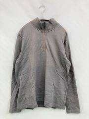 PLST プラステ スウェット M グレー コットン 裏起毛 無地 長袖