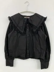 one after another NICE CLAUP ワンアフターアナザーナイスクラップ シャツ/ブラウス F ブラック