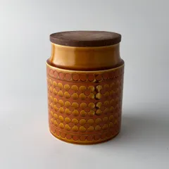 HORNSEA サフラン キャニスター イギリス ヴィンテージ ジャー 保存容器 小物入れ ホーンジービンテージ SARRRON 97764 イギリス ビンテージ ホーンジー シュガーキャニスター/サフラン/SUGAR