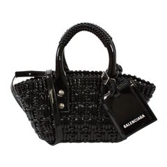 ✨極美品✨BALENCIAGA ビストロXS 2wayカゴバッグ エナメル 黒 - メルカリ