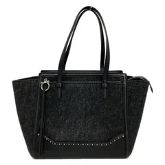 FERRAGAMO/SalvatoreFerragamo(サルバトーレフェラガモ) ショルダーバッグ エイミー 21G808 ダークグレー×黒 スタッズ レザー