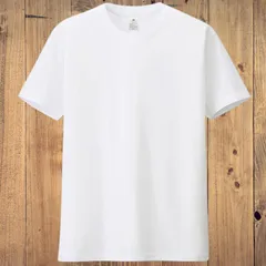 メンズ半袖Tシャツ 綿100% 白 無地 クルーネック ゆったり ビッグシルエット 夏 インナー カジュアル 3XL（胸囲126cm 身長180-190cm）