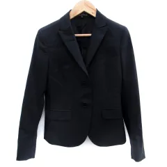 セオリー Theory テーラードジャケット ミドル丈 シングルボタン 総裏地 0 紺 ネイビー /SM29