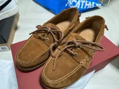 ポロラルフローレン MERTON スウェード ボートシューズ (サイズ UK 7.5)