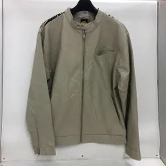 02w23691 雅結  和柄 レザージャケット  グレージュ L  メンズ  アウター  600643  【中古品】