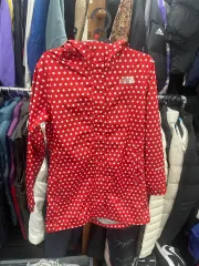 THE NORTH FACE ザノースフェイス 赤 ドット ウィンドブレーカー m85