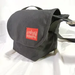 【定番】マンハッタンポーテージ メッセンジャーバッグ 黒 ショルダーバッグ ナイロン Manhattan Portage メンズ レディース 軽量 丈夫 通学 サブバッグ 鞄 使用感あり