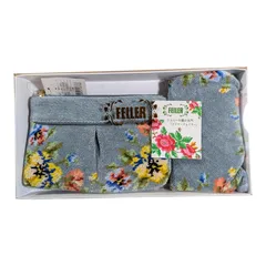 フェイラー シュニール織 ポーチ＆ハンカチセット 化粧箱入り