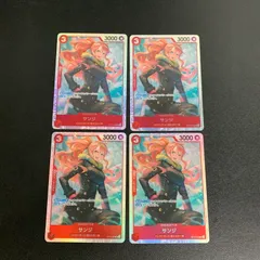 【中古品】 ワンピースカード SR サンジ パンクハザード/麦わらの一味 OP10-005 4枚セット 【071-250925-AS-6-min】