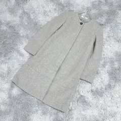 【美品】NATURAL BEAUTY BASIC ノーカラーコート(M)カワイイ