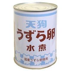天狗缶詰 うずら卵 水煮 国産 JAS 2号缶 430g缶×12個入 